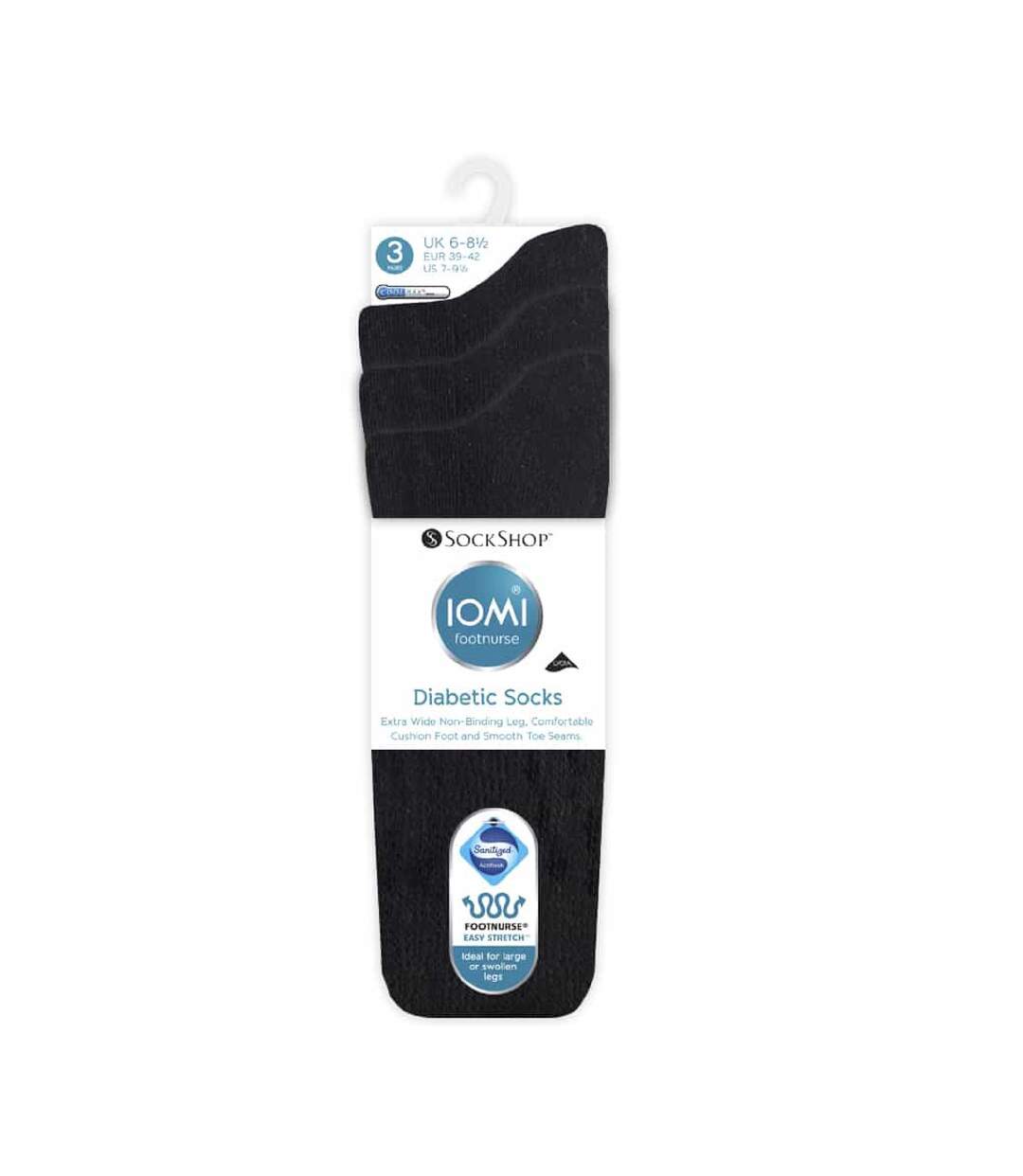 3 Pack Extra Wide Cotton Diabetic Kids Socks-2