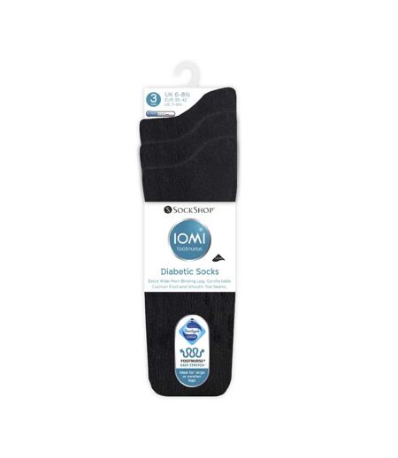 3 Pack Extra Wide Cotton Diabetic Kids Socks