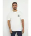 T-shirt coton épais, broderie graphique-1