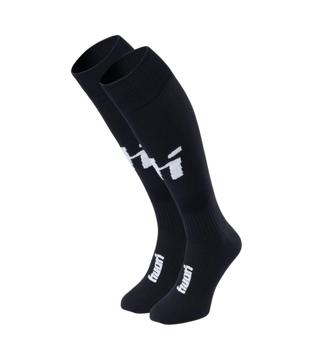 Chaussettes De Foot Motif/style Logo Contrasté Beates Adulte Noir Huari-1
