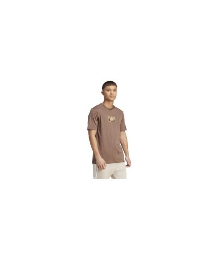 T-shirt Motif/style Logo Homme Marron Adidas