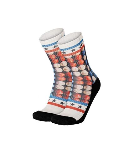PULL IN Chaussettes Homme Microcoton USABALLS Rouge Blanc