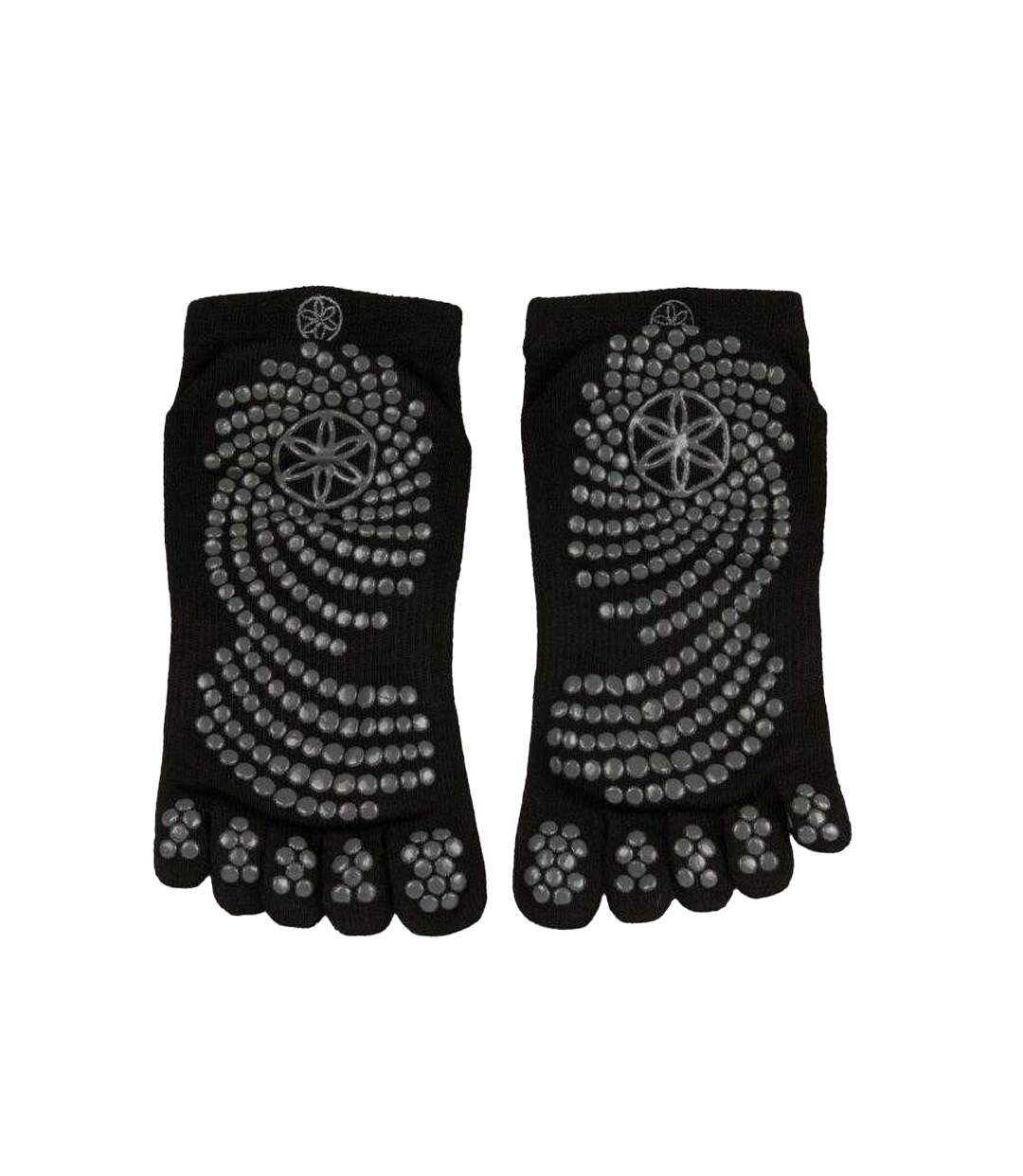 Chaussettes Motif/style Antidérapant Adulte Noir Gaiam-3