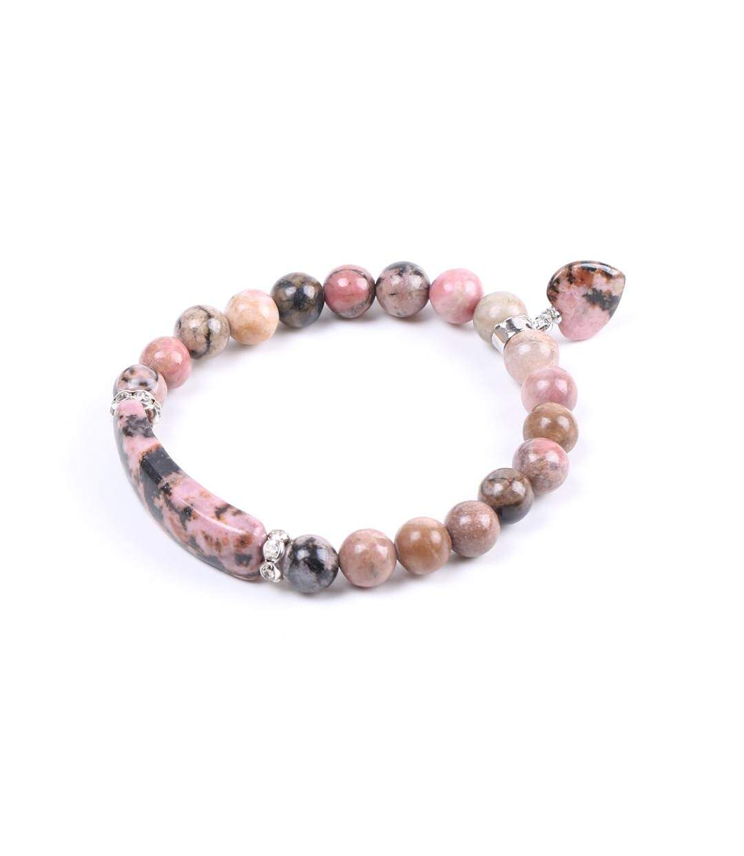 Bracelet amour et rhodochrosite