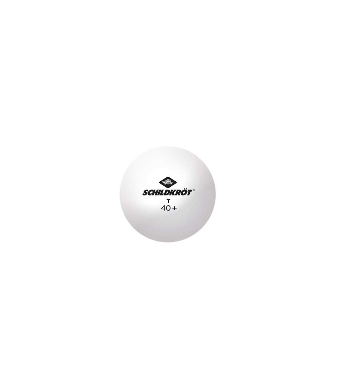 Pack of 12  1-t one poly 40+ table tennis balls 0 one size white/black Donic-Schildkroet-2