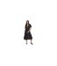 Robe Portefeuille Motif/style Fleurs Femme Noir Blanc Brave Soul-1