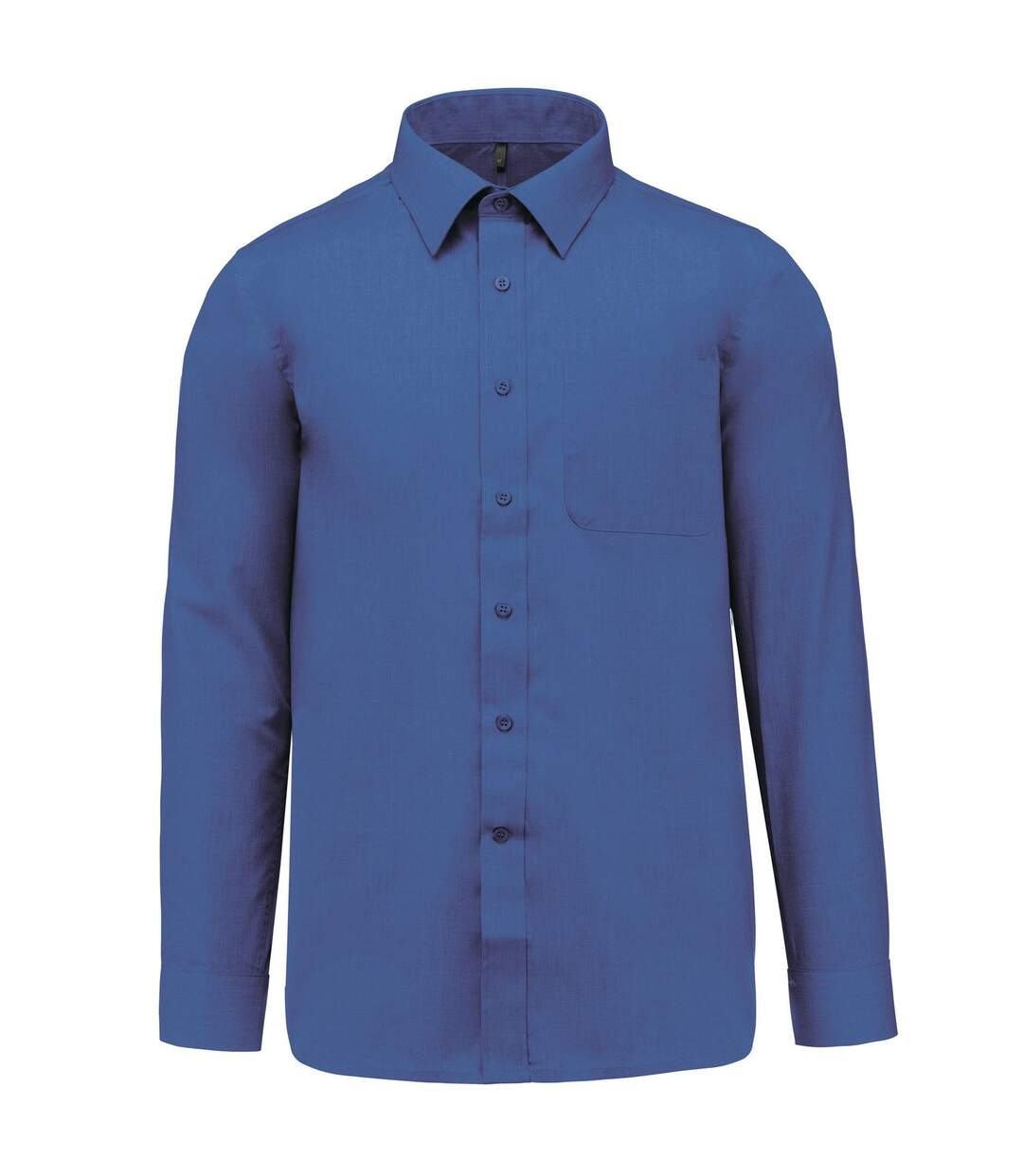 Chemise popeline manches longues - Homme - K545 - bleu cobalt