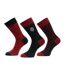 X3 paires de chaussettes rouge/noir homme serge blanco chv- 39/42-1