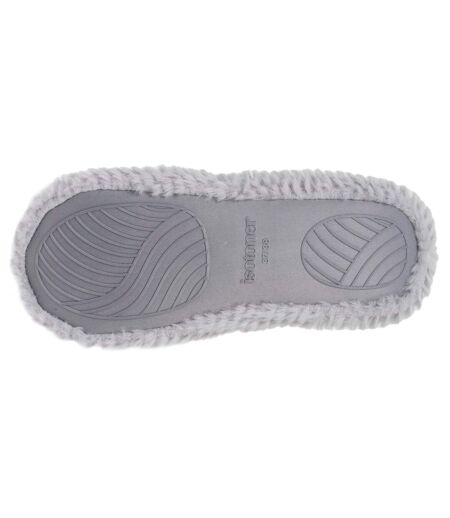 Isotoner Chaussons extra-light Ballerines femme imitation fourrure, semelle antidérapante