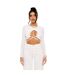 Haut Court Femme Blanc Cassé Missy Empire-1