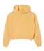 Womens/ladies Natural Dyed Oversized Hoodie Orange Lacoste-2