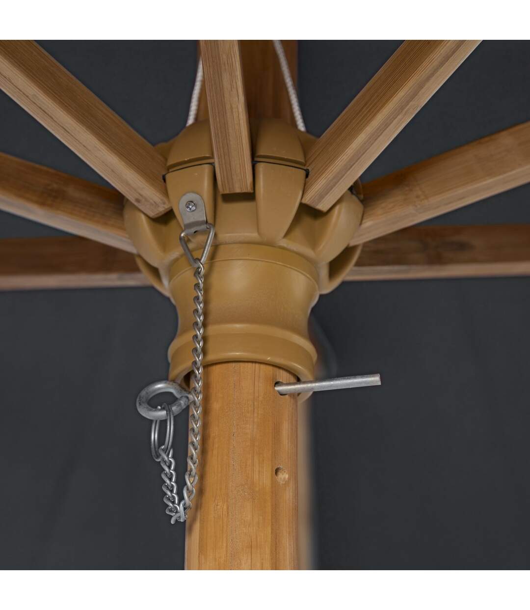 Parasol droit rond en bambou Tinaei-4