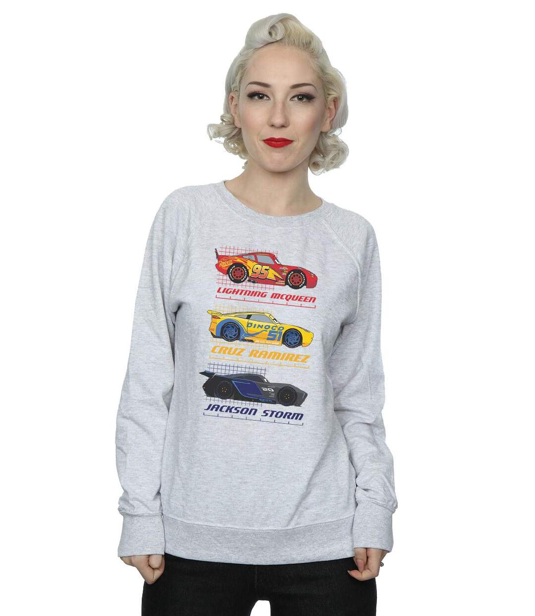 Disney Sweatshirt Cars Racer Profile - Femmes/Dames (Noir) - UTBI3364-3