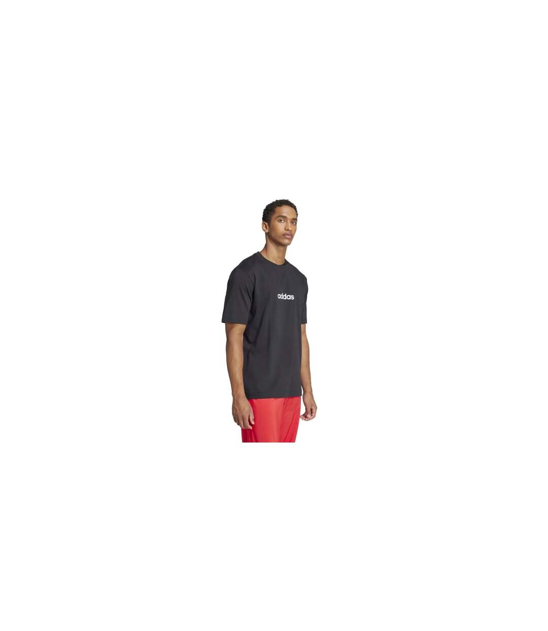T-shirt Motif/style Linéaire Homme Noir Adidas-1
