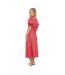 Robe mi-longue femme rouge Dorothy Perkins-2