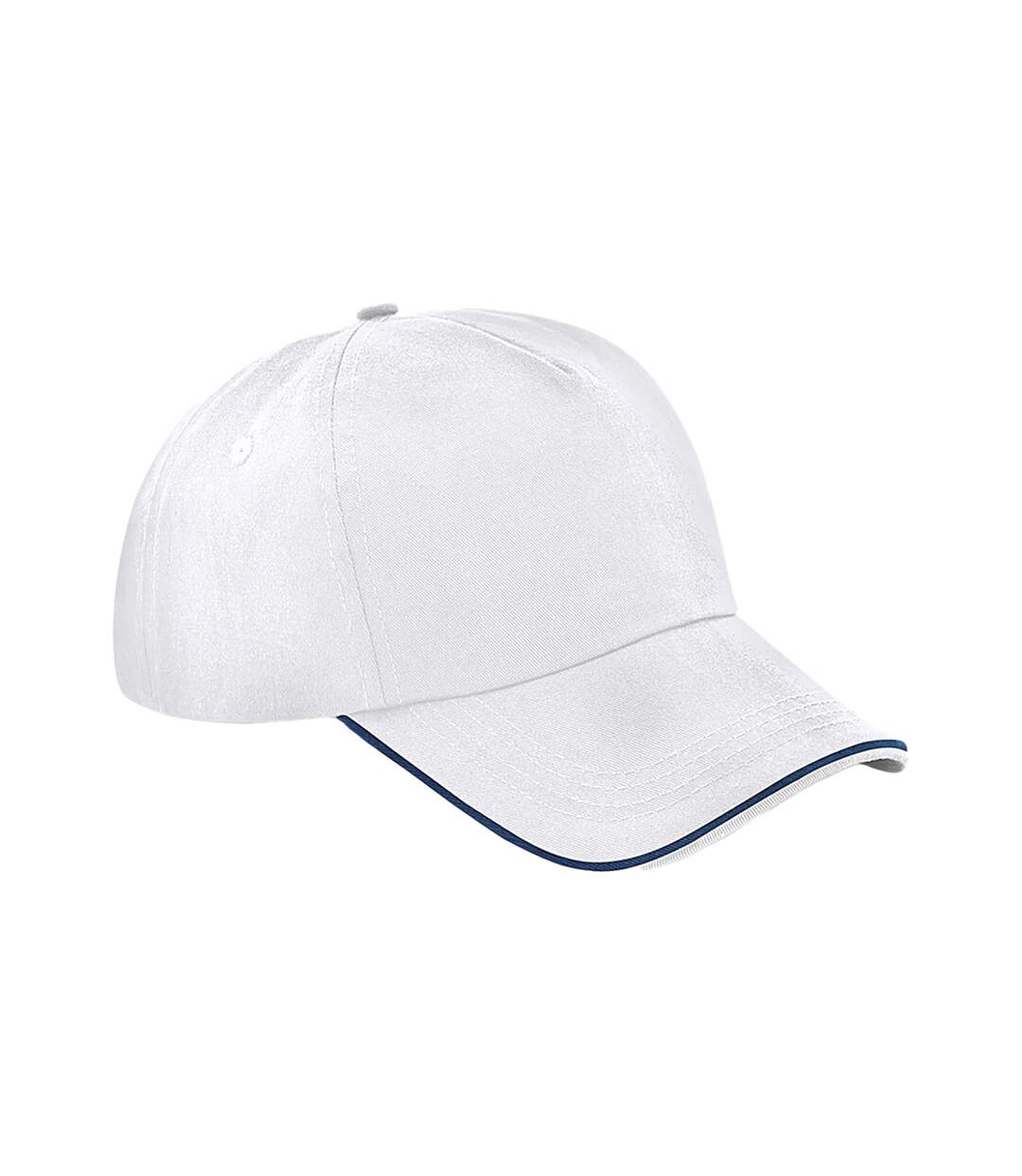 Casquette authentic blanc/bleu marine Beechfield-1