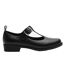 Womens/ladies Low Block Heel Mary Janes Black Where´s That From-1