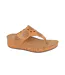 Womens/ladies Corina Pu Sandals Light Tan Cipriata-1