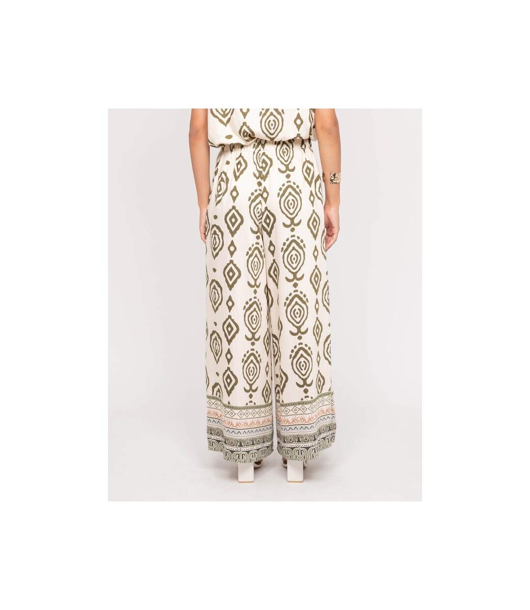 Pantalon palazzo motifs EDMIRA - Dona X Lisa-2
