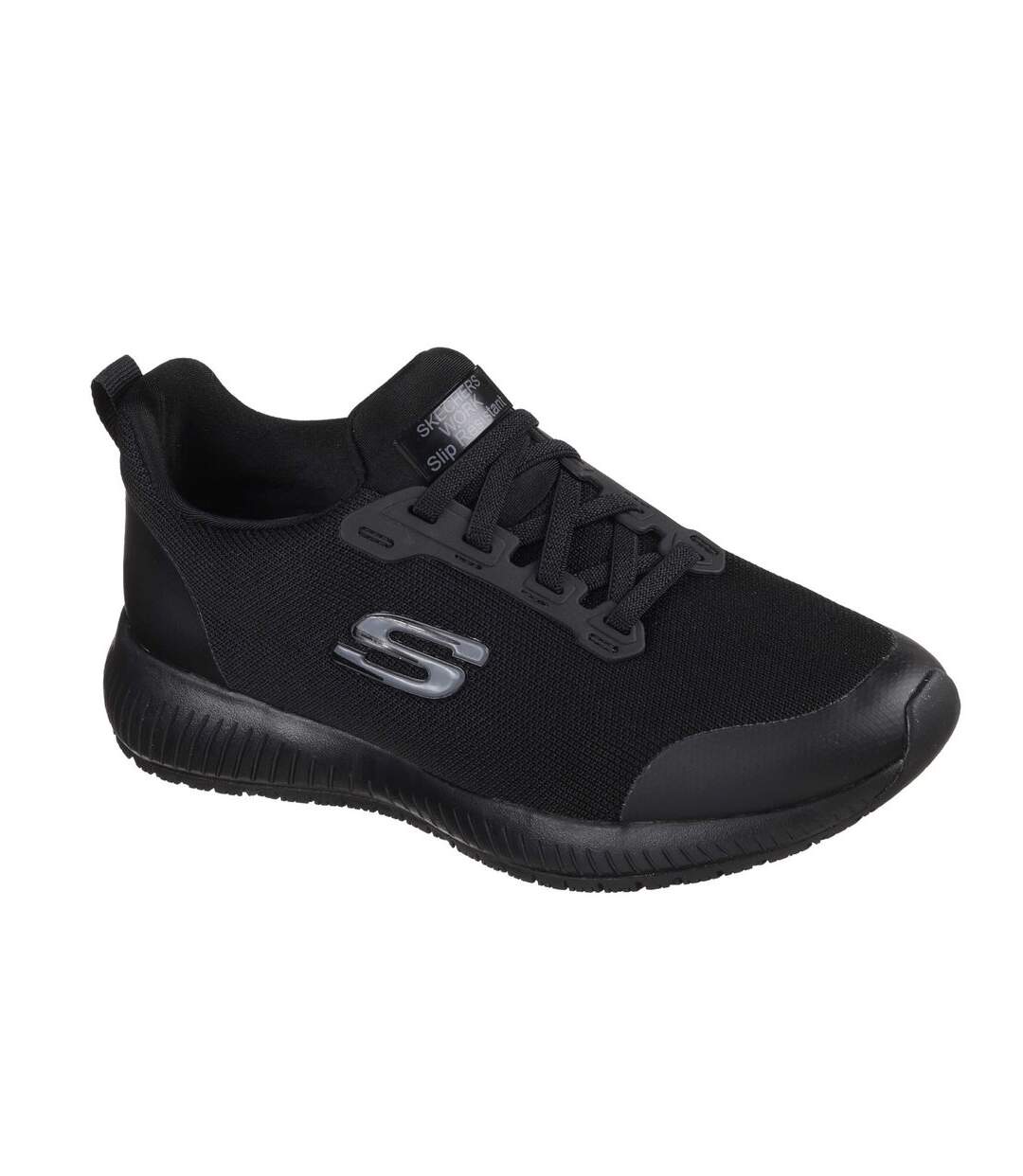 Skechers Womens/Ladies Squad Lace Up Safety Shoes (Black) - UTFS6114-1