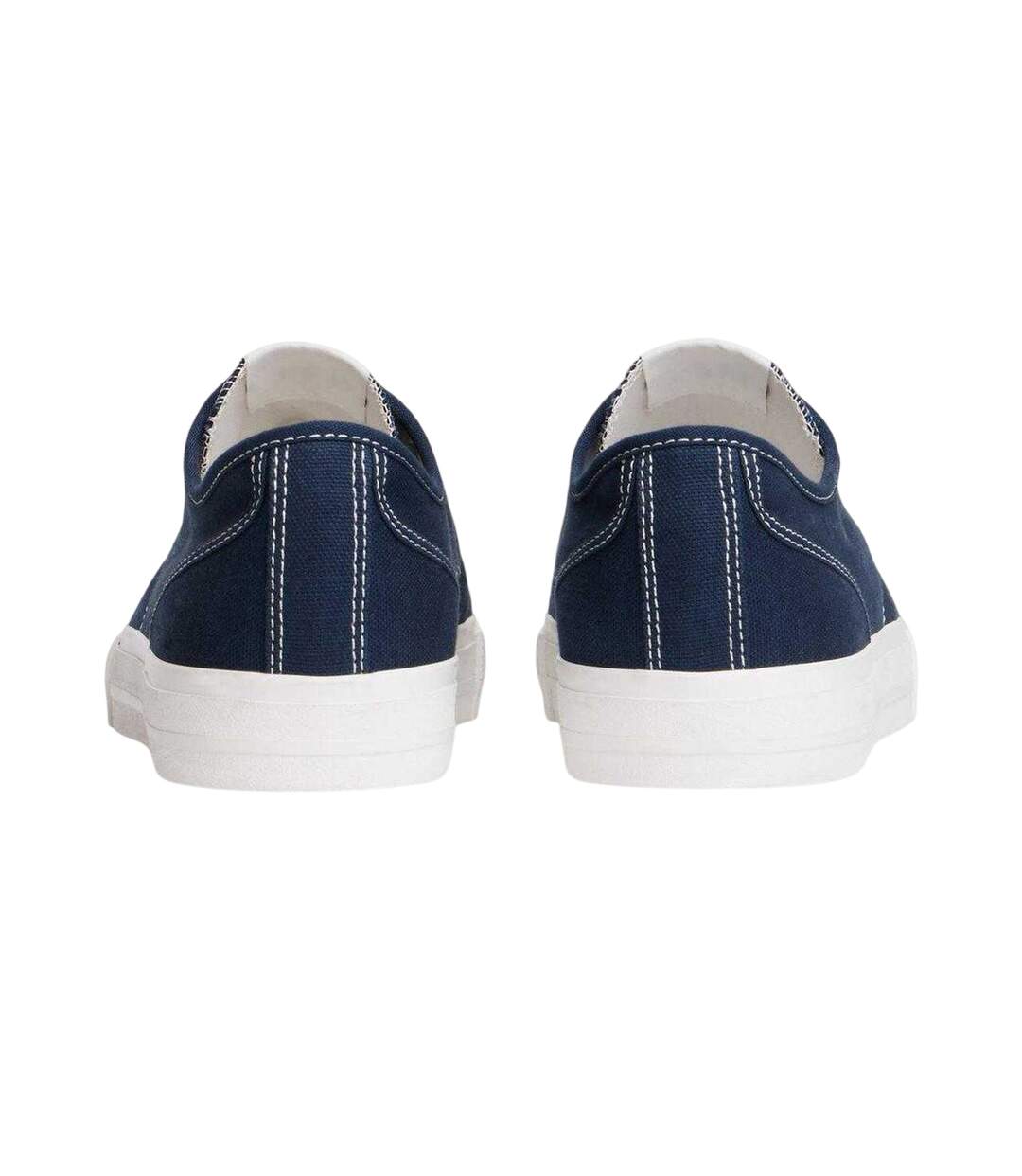 Mens Canvas Flat Trainers Night Navy Tommy Jeans-2