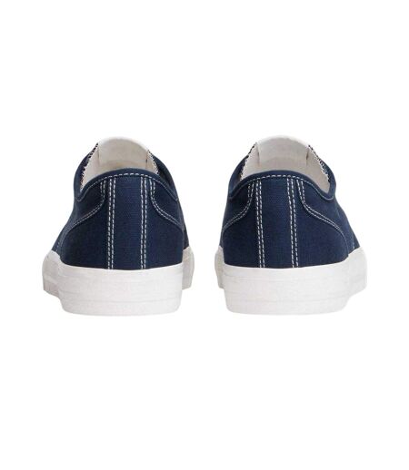Mens Canvas Flat Trainers Night Navy Tommy Jeans