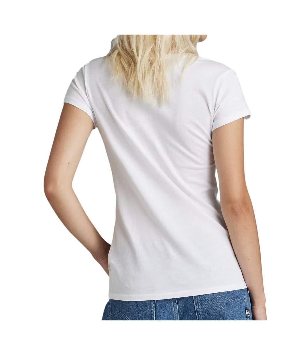 T-shirt Blanc Femme G-Star Raw Look Book - L