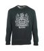 Mens Crest Crew Neck Sweatshirt Black Aquascutum-1