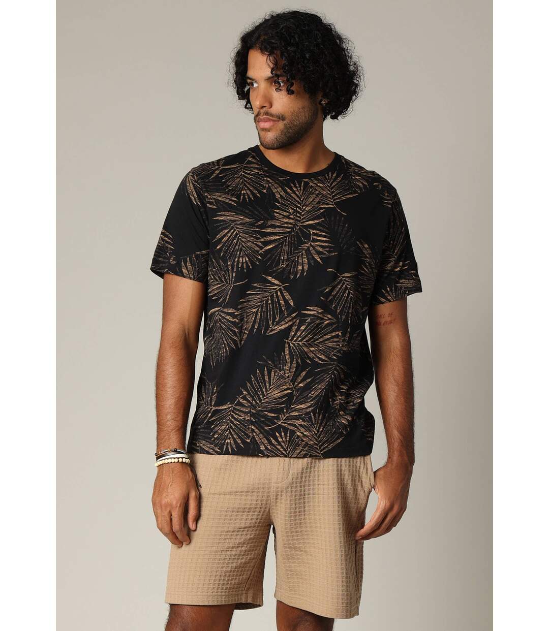 T-shirt tropical en jersey de coton à manches courtes BLOSSOM-2