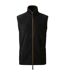Mens Artisan Fleece Oversized Gilet Black Brown Premier-2