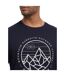 T-shirt talung homme bleu marine Crosshatch