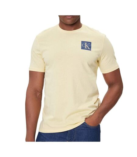 T-Shirt jaune homme calvin klein jeans gradient