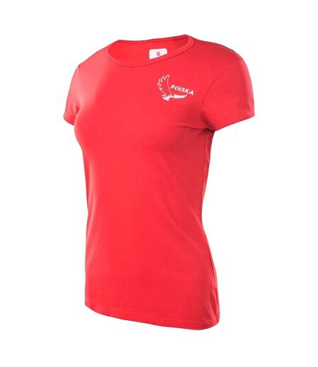 T-shirt Manches Courtes Femme Rouge Blanc Huari