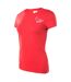 T-shirt Manches Courtes Femme Rouge Blanc Huari-3