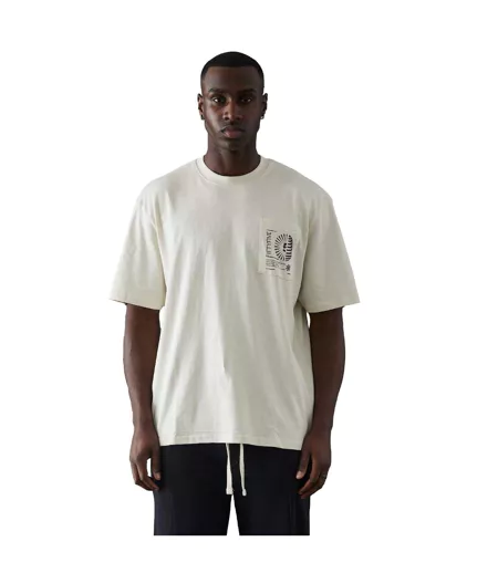 T-shirt Mably Homme Blanc Cassé Fiftyfive
