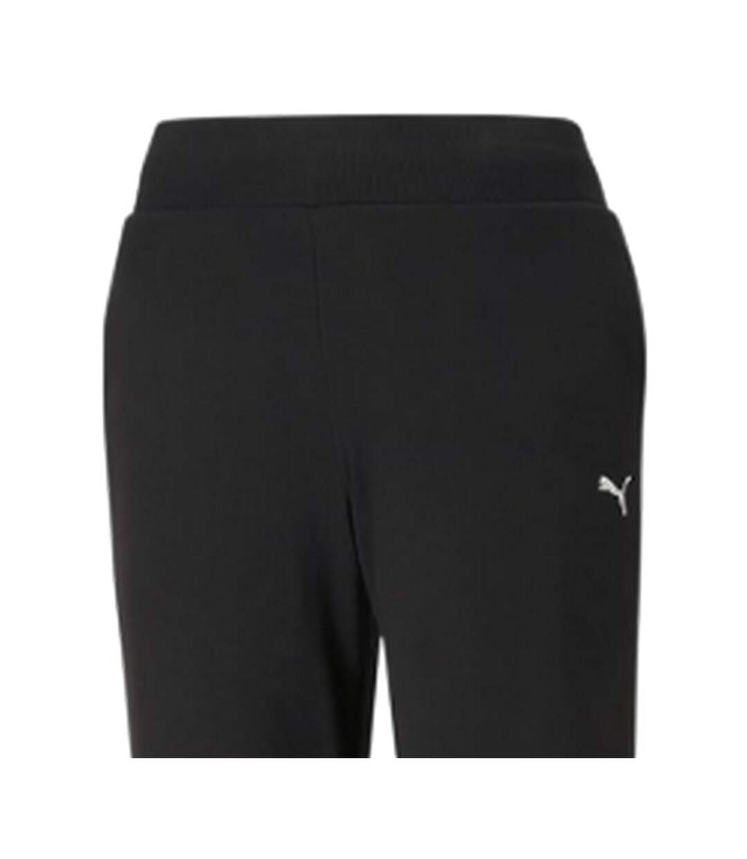 Mens Fleece Plain Joggers  Black Puma-3
