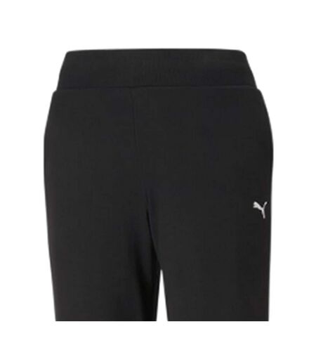 Mens Fleece Plain Joggers  Black Puma