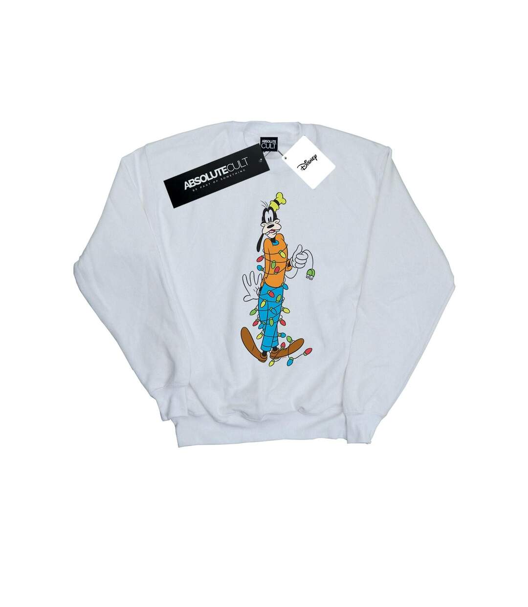 Disney Sweat Femme/Les femmes Goofy Christmas Lights (Blanc) - UTBI28113-1