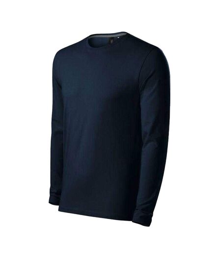 T-shirt Manches Longues Brave Homme Bleu Marine Foncé Malfini