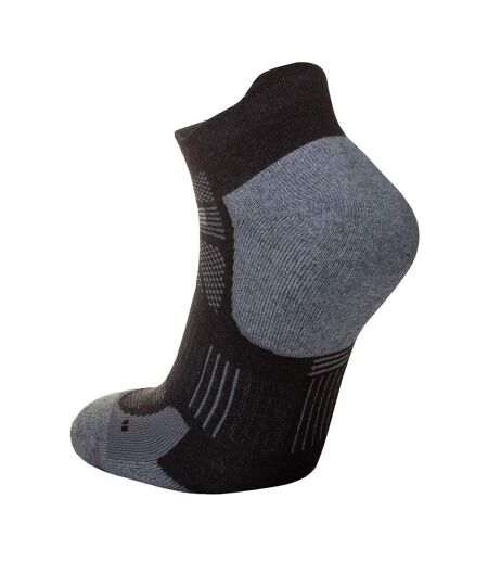 Socquettes Supreme Homme Noir Gris Chiné Hilly