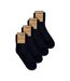 4 Pack Extra Wide Bamboo Diabetic Ankle Socks-2