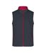 Veste Sans Manches Promo Homme Gris Foncé Rouge James And Nicholson-1