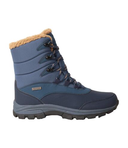 Womens/ladies blizzard waterproof snow boots navy Animal