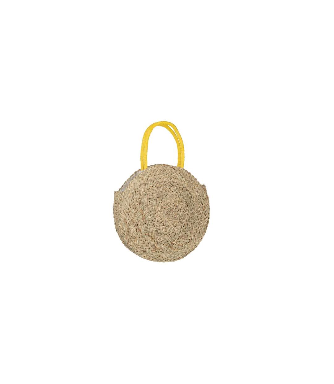 Sac de Plage Fleur 40cm Naturel & Jaune