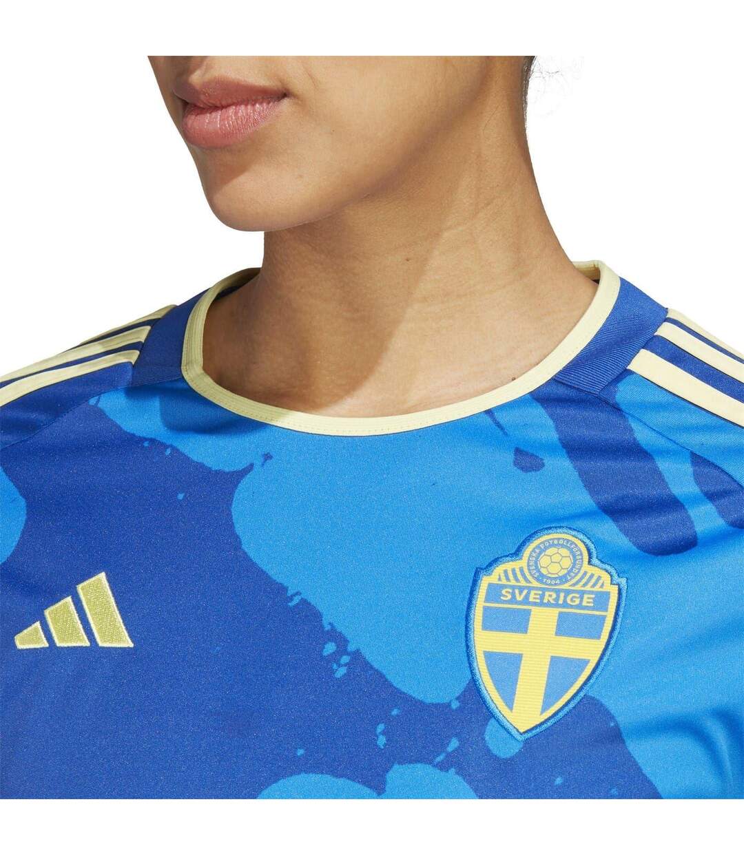 Maillot Extérieur Motif/style Suède Femme Bleu Adidas-4