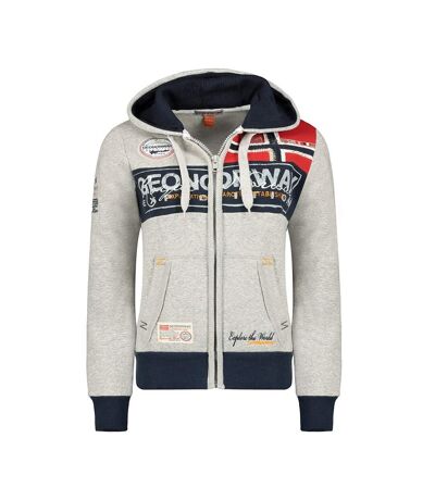 Sweat Gris à zip Femme Geographical Norway Flyer