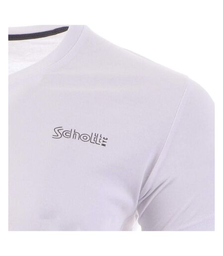 T-SHIRT blanc homme schott v neck jeff