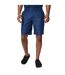 Mens linen blend shorts navy Maine