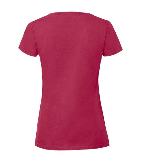 T-shirt Iconic Femme Canneberge Fruit Of The Loom