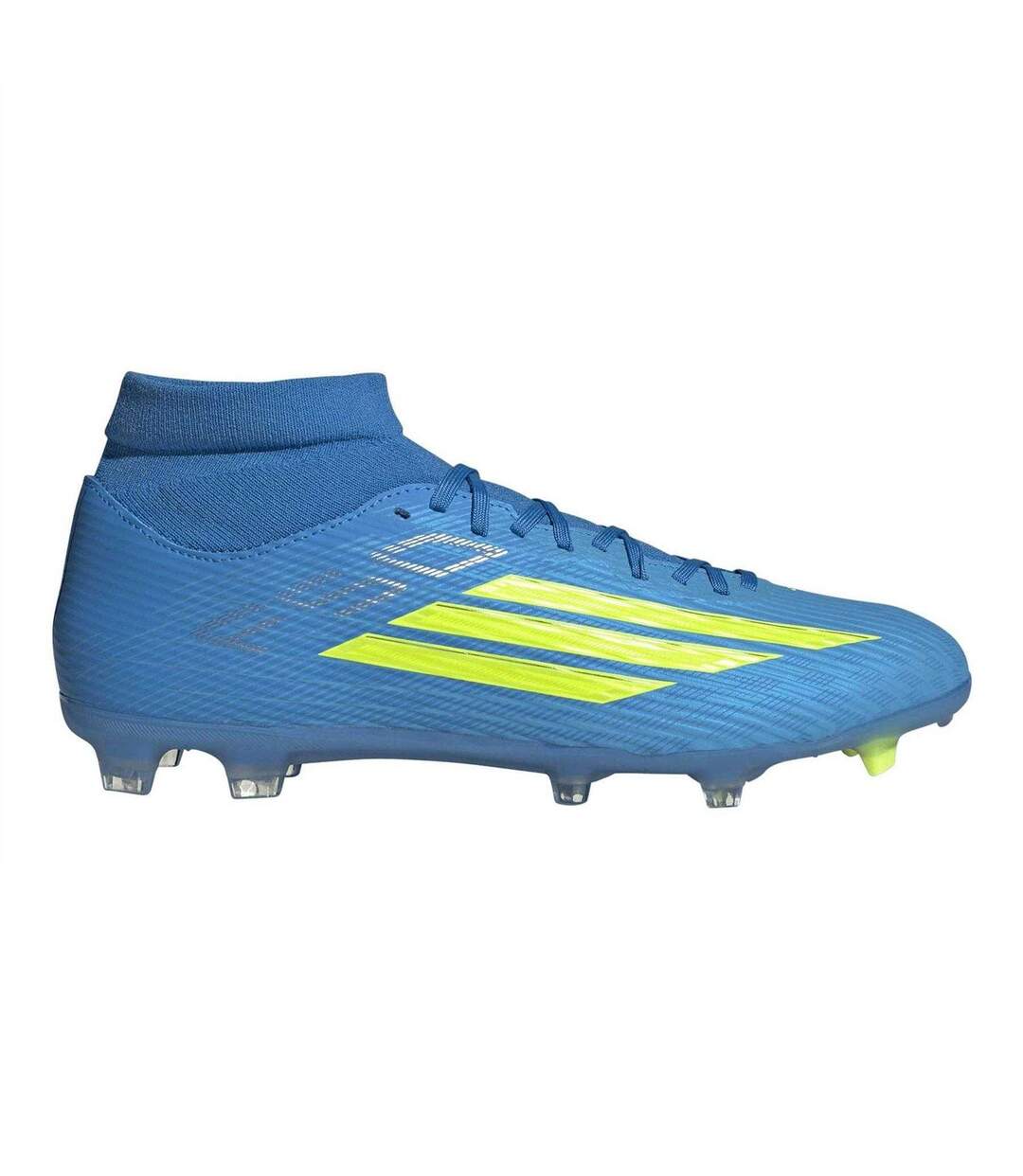 Mens League Print Firm Ground Football Boots Blue Yellow Adidas-1